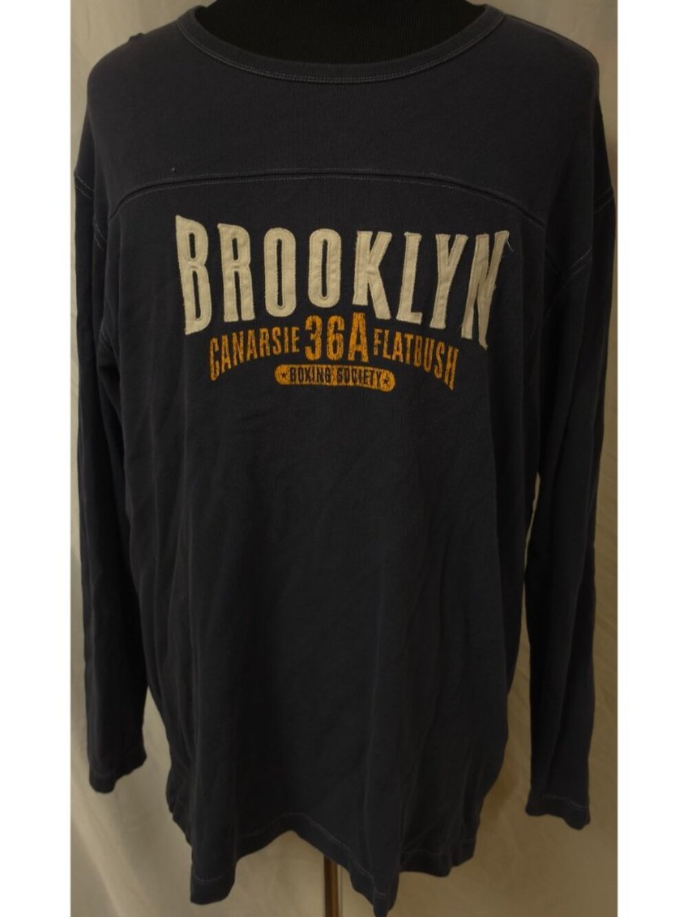 Old Navy Men XL Blue "Brooklyn Canarsie 36A Flatbush Boxing Society" Sweatshirt